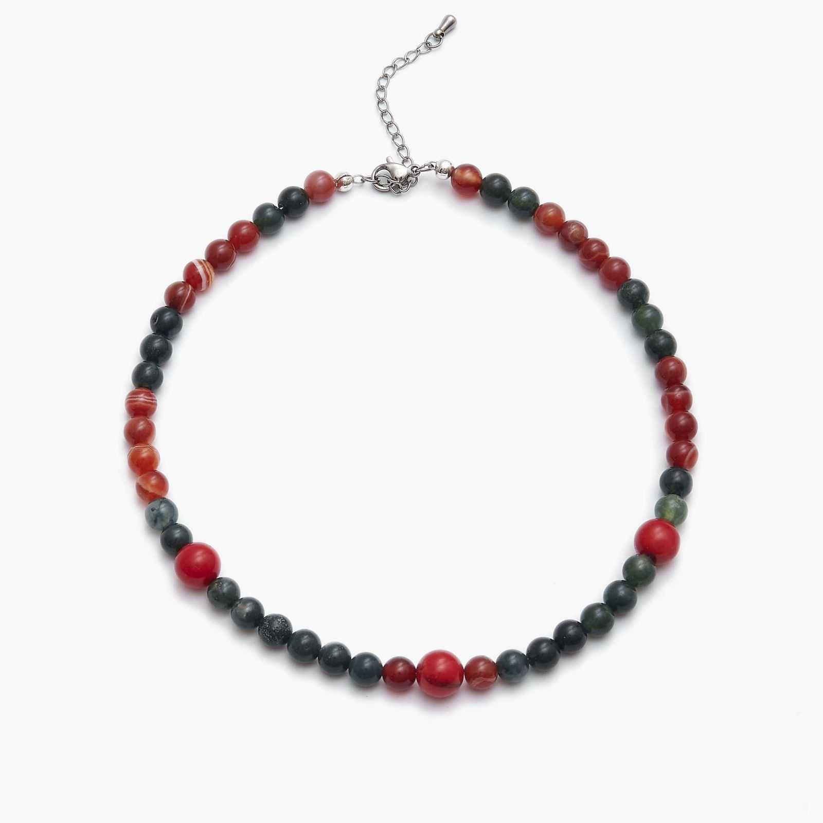 Чокер из яшмы, сердолика, агата и коралла - купить по выгодной цене в ...