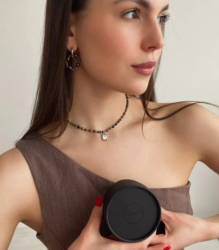 Чокер из гематита и жемчуга Майорка - фото 3