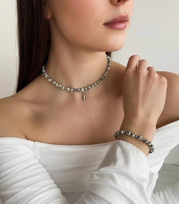 Браслет из гематита и яшмы - фото 4