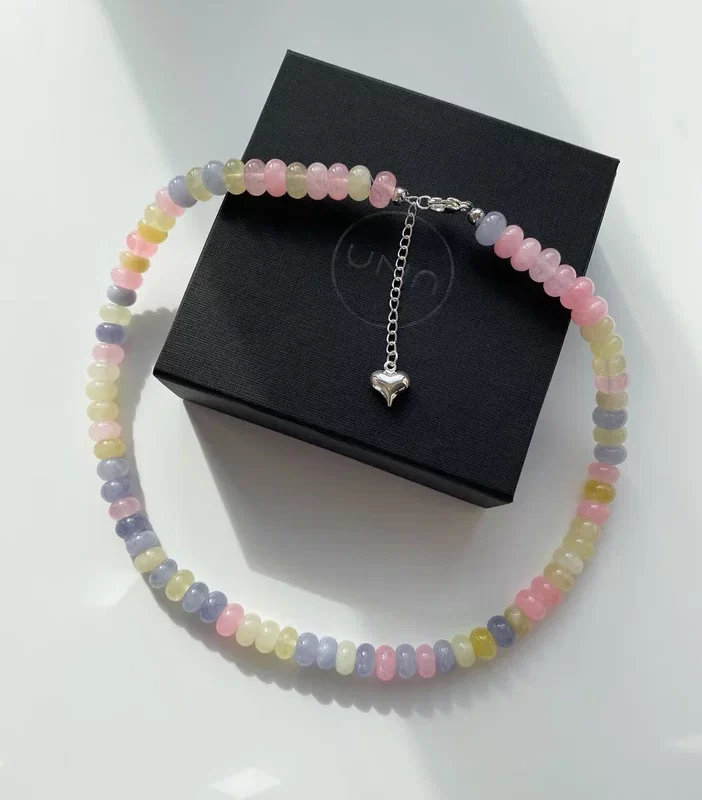 Чокер из тонированного халцедона - фото 2